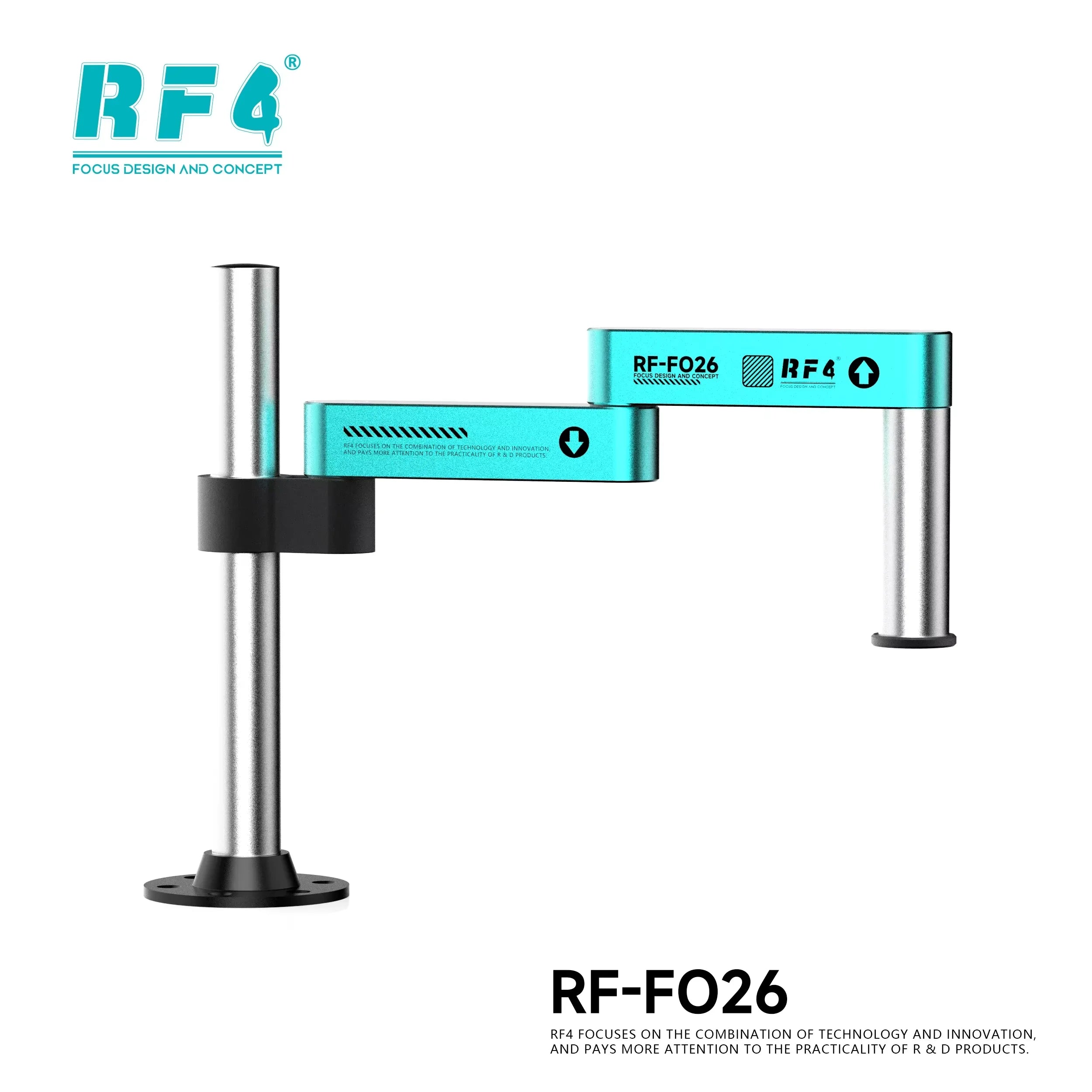 RF4 Rotating Microscope Folding Universal Stand FO24 FO25 FO26 Swing Arm For Stereo Microscope HDMI USB Video Camera Tools