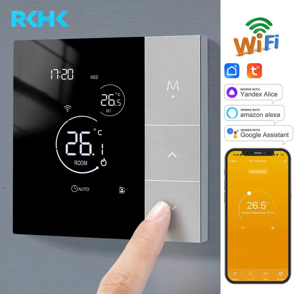 WiFi Thermostat Tuya Smart Home Thermoregulator For Boiler/Electric/Underfloor Heating Temperature Controller Alice Alexa Google