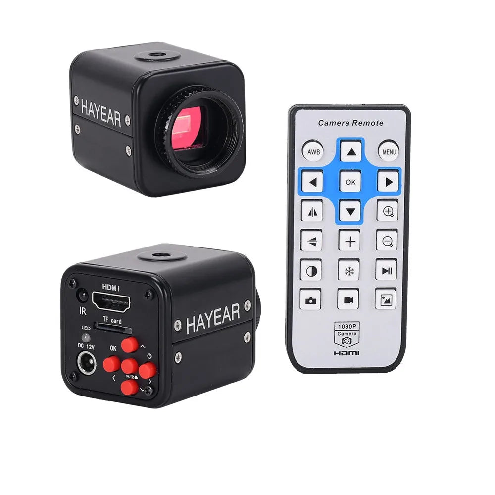 HAYEAR 16MP FHD Microscópio Câmera 1080P HDMI Mini Câmera Industrial Lupa Digital Suporte Cartão TF para Reparo de Telefone Solda