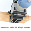 2 in 1 Mortising Jig Trimming Machine Slotting Bracket  Woodworking Slotting Locator Tool for Woodworking Furniture Splicing