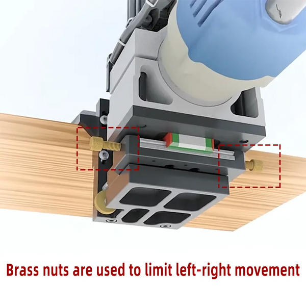 2 in 1 Mortising Jig Trimming Machine Slotting Bracket  Woodworking Slotting Locator Tool for Woodworking Furniture Splicing