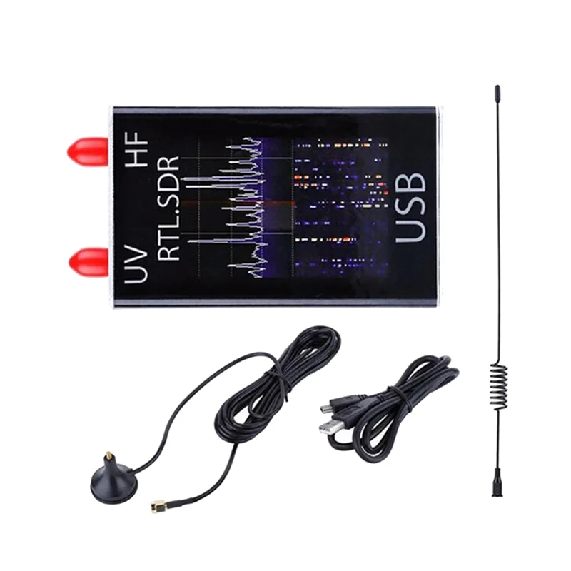 B50C SDR Receiver 100Khz-1.7Ghz Full Band UV RTL-SDR USB Receiver Short Wave Broadband detail image 5