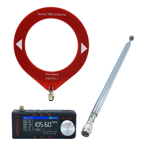 Radio portátil SI4732 LSB USB AM FM Radio FM/AM Mini radio de bolsillo de 1,9 pulgadas HF SW MW VHF Radio con antena DSP Radio de larga duración