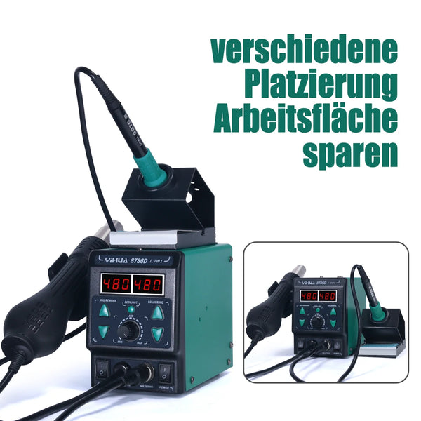 YIHUA 8786D Soldering Iron Hot Air Soldering Station DIY Digital Rework Station Phone Repair BGA SMD Solder Tool Welding Station