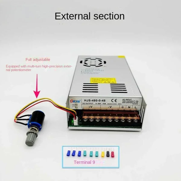 480W Switching power supply Digital display 0-5V/0-12V/0-24V/0-36V/0-48V-60V-80V-120V adjustable DC regulated power supply
