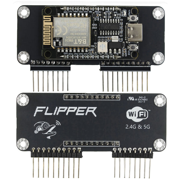 Flipper Zero BW16 5G WiFi Deauther Module Dual Band 2.4GHz 5GHz Pre-Flashed Firmware Compact Design Expansion Board Portable