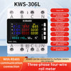 KWS-306 Voltmeter Ammeter Power Meter AC 85-290V 80A 3-phase 4-wire DIN-Rail Meter Power Failure Protection Function