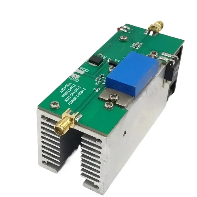 RF Power Amplifier 915MHz 18W RF Power Amp with Heat Sink for Ham Radio 24V-28V detail image 2