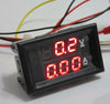Digital Voltmeter Ammeter DC 100V 10A Amp Voltage Current Meter Tester 0.28 Inch Dual LED Display Panel with Connect Wires