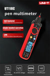 UNI-T UT118C digitális multiméter toll, 6000 típusú számlál érintésmentes AC/DC feszültségellenállás dióda folytonosság-ellenőrző eszközzel