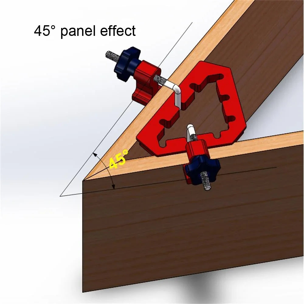 2Pcs 90 Degrees L-Shape Auxiliary Fixture Splicing Board, Positioning Panel Fixed Clip, Carpentry Square Ruler, Woodworking Tool