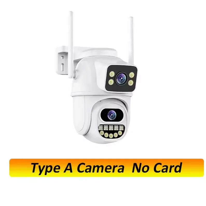 4K 8MP HD WIFI PTZ IP Cam 4X Zoom Dual Screen Auto Tracking Home Security Outdoor 4MP CCTV Surveillance ICSEE APP