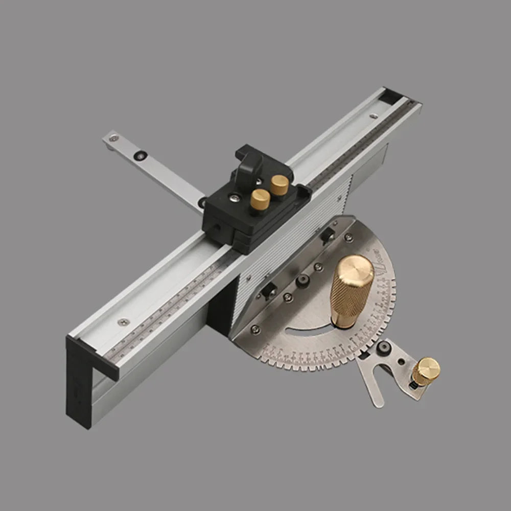 WNew  Miter Gauge Strengthen Aluminium Profile Fence Tools With Track Stop Table Saw Router Woodworking Bench Ruler Hand