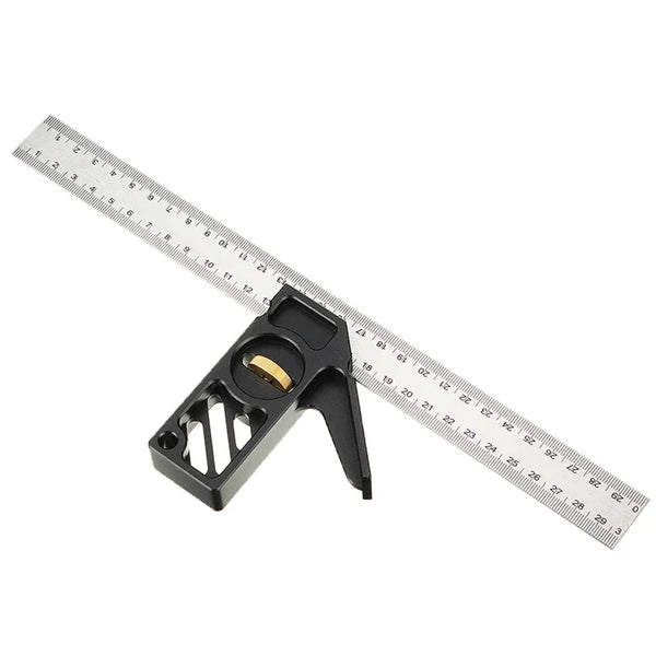 300mm Ruler Adjustable 45 90 Angle Positioning Block Gauge Line Marking Gauge Scriber DIY Carpentry Scribing Measuring Tools