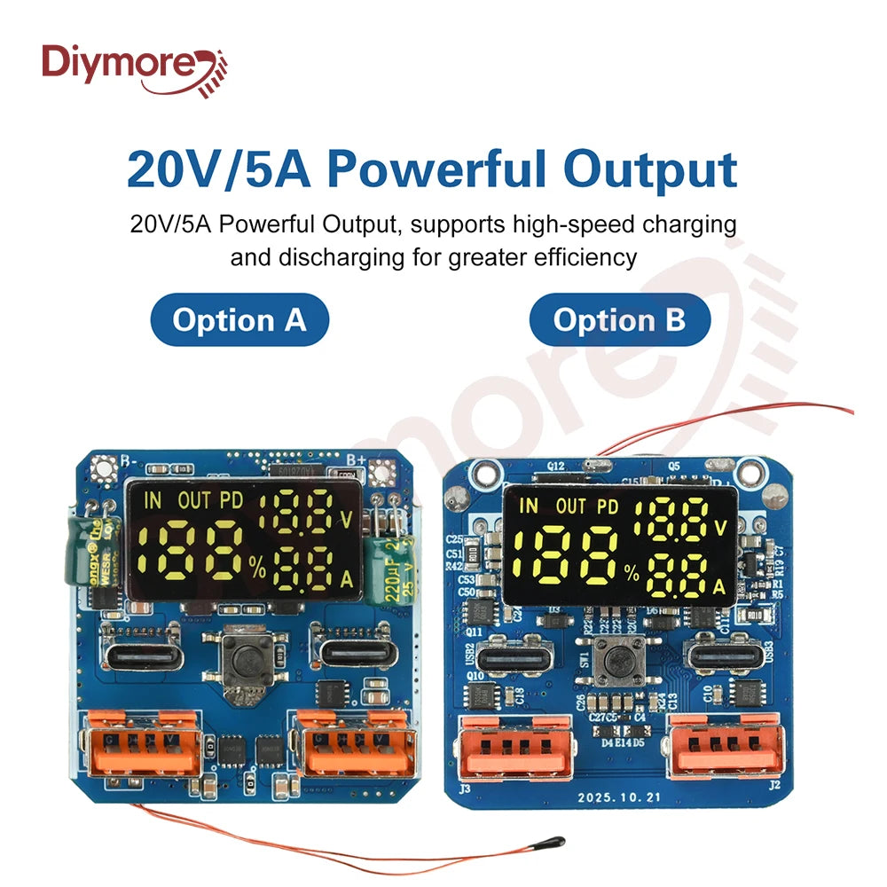 4S 20V 5A Buck-Boost Module Charge/Discharge Integrated Bidirectional Fast Charging High Power Output Lithium Battery Module