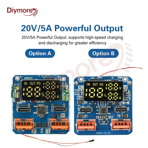 4S 20V 5A Buck-Boost Module Charge/Discharge Integrated Bidirectional Fast Charging High Power Output Lithium Battery Module