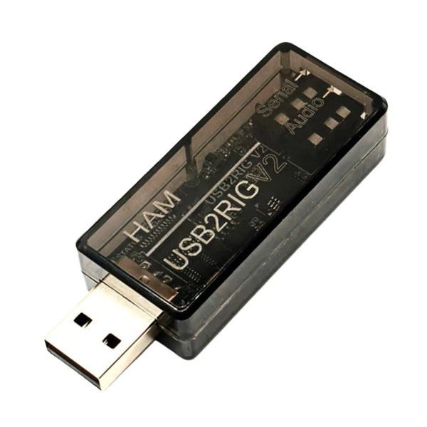 USB2RIG V2 USB Sound Card Connector Supporting PTT Control Radio Sound Adapter Amateur Radio Adapter for Multiple Radios Brands
