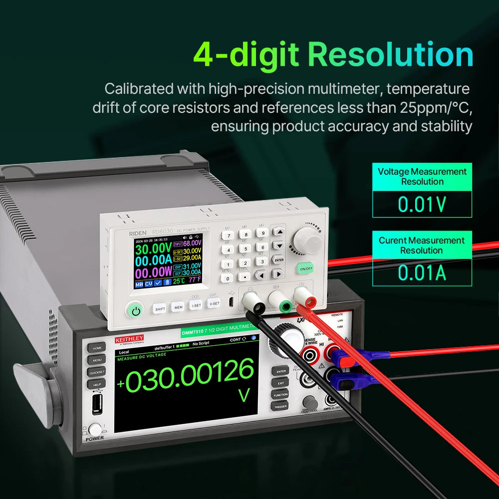 RD RD6030 RD6030W 60V 30A DC Adjustable Step Down Voltage Bench Regulated Power Supply Buck Converter Battery Charging&1500W PSU