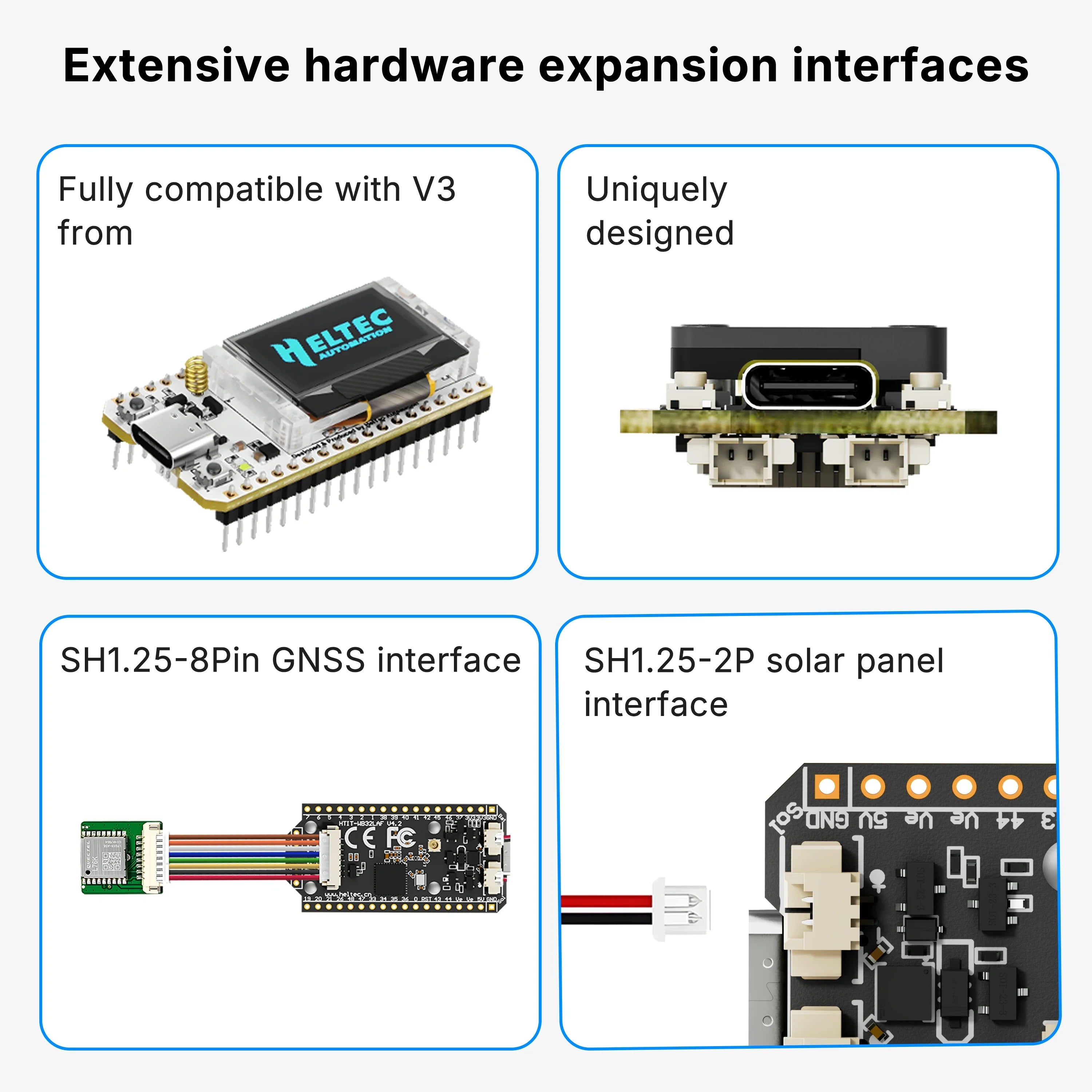 Heltec Meshtastic Wifi LoRa 32 V4 ESP32 SX1262 GPS 0.96inch OLED Solar Powered Dev-Board detail image 4