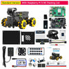 Yahboom 4WD Raspbot V2 AI Large Model Robot Kit for Raspberry Pi 5 Beginners Educational Project ROS2-Humble Python Programming