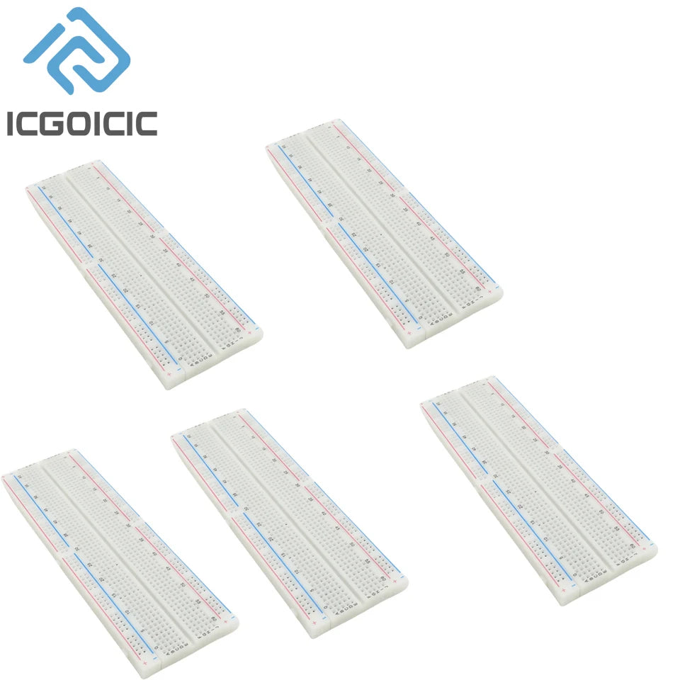 1-10PCS Breadboard 830 Point PCB Bread Board MB-102 Prototype PCB Solderless Breadboard Protoboard Circuit PCB DIY Kit