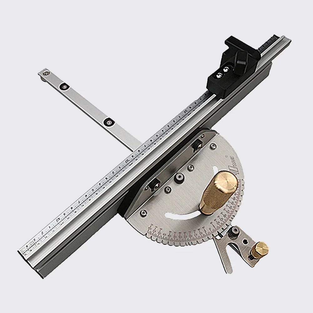 WNew  Miter Gauge Strengthen Aluminium Profile Fence Tools With Track Stop Table Saw Router Woodworking Bench Ruler Hand