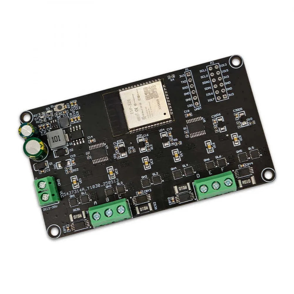 ESP32 Simple FOC Dual-way Brushless Motor Drive Board Onboard ESP32-WROOM-32E Module DC12V Brushless Motor Control Module
