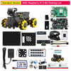Yahboom 4WD Raspbot V2 AI Large Model Robot Kit for Raspberry Pi 5 Beginners Educational Project ROS2-Humble Python Programming