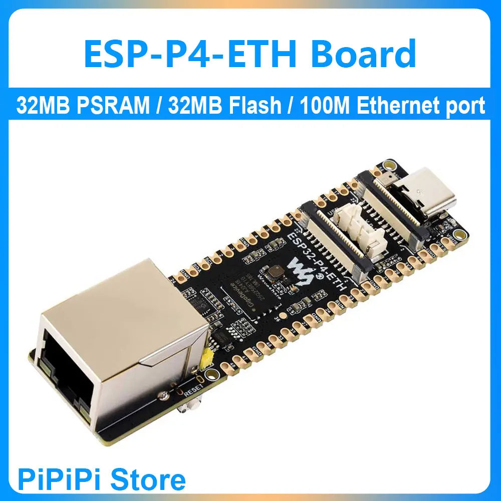 ESP32 P4 ETH Development Board RJ45 100M Ethernet port DSI/MIPI LCD Display Touchscreen/CSI Camera/Audio product image