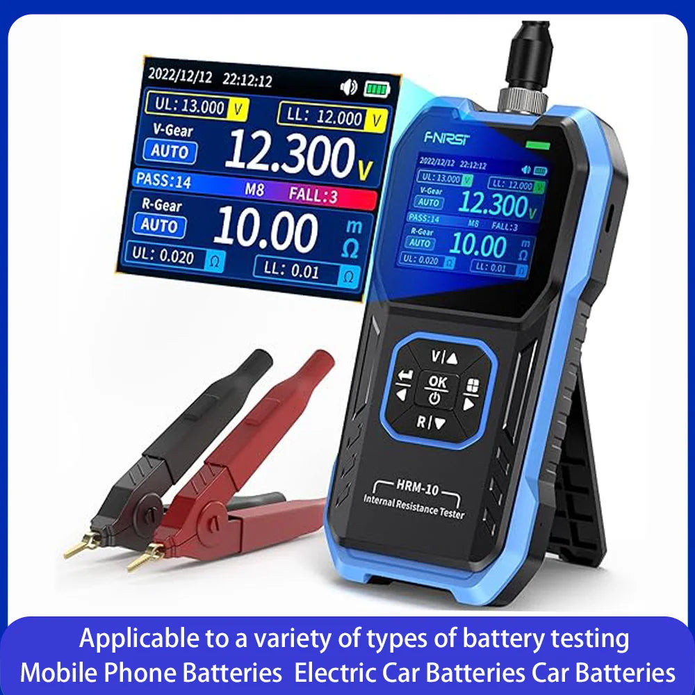 FNIRSI  HRM-10 Battery  Voltage Tester Tool Internal Resistance18650 Lithium Aluminum Acid Capacity  Car Battery  Electric  Tester