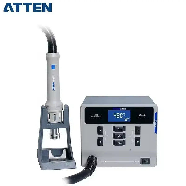 ATTEN ST-862D Hot Air Gun Soldering Station Lead-free 110V/220V 1000W BGA Rework Station Automatic Sleep Desoldering Station