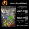 1500Pcs Electronic Components Starter Kit Resistor Capacitor LED Diode Transistor Assortment Pack for DIY Arduino