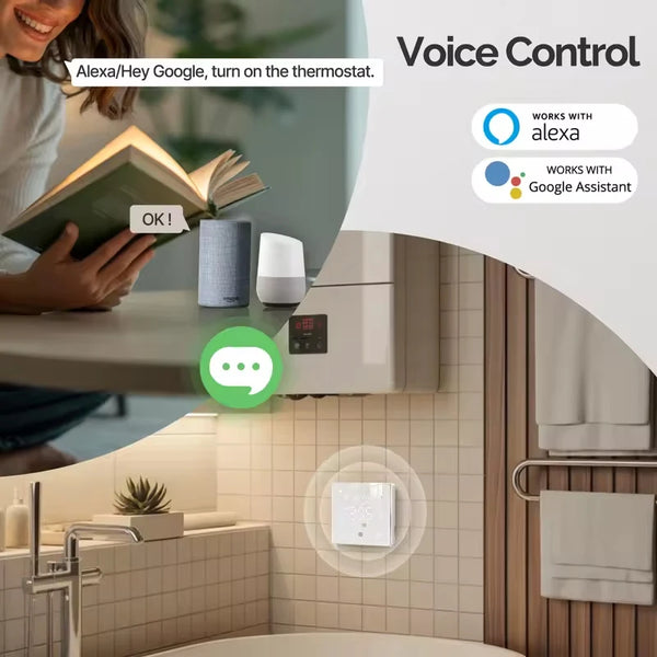 MOES Tuya Smart WiFi/Zigbee Smart Thermostat Low Battery-Powered Gas Boiler Temperature Controller Work with Alexa Google Home