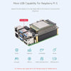 PCIe to MiniPCIe / Gigabit Ethernet / USB 3.2 Gen1 HAT for Raspberry Pi 5 Extend 2-Ch USB 3.2 Gen1 1x Gigabit Ethernet Ports