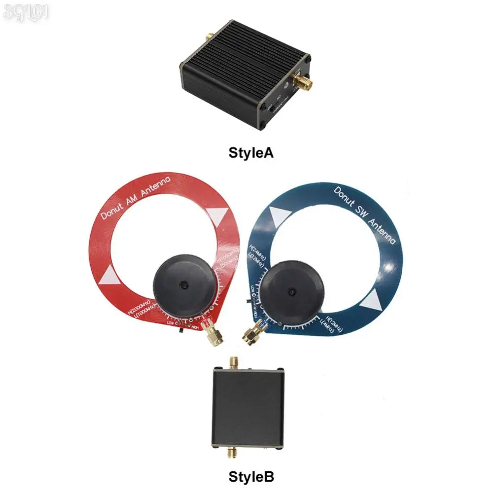 High Impedance Amplifier Small Loop Antenna 1Hz-300MHz Doughnut Short Wave Antenna 5V 600mA for HackRF One for SDR Walkie Talkie