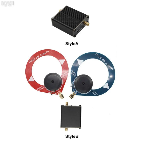 High Impedance Amplifier Small Loop Antenna 1Hz-300MHz Doughnut Short Wave Antenna 5V 600mA for HackRF One for SDR Walkie Talkie