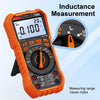 NJTY T58B T58C Inductance Digital Multimeter AUTO Range 9999 Counts  Voltage Current Capacitance LED Smart Backlit Large Screen