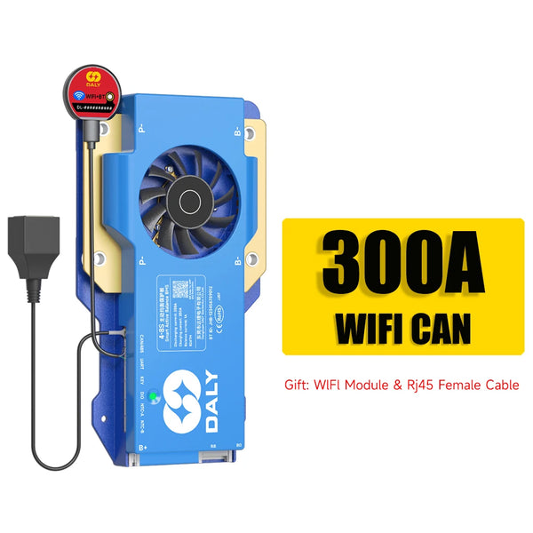 Daly BMS WiFi Active BMS 250 amperios for Lifepo4 4S 8S 24S 100A 150A 200A 500A Active Balance 1A Built-in BT 7S 24V 12V 48V
