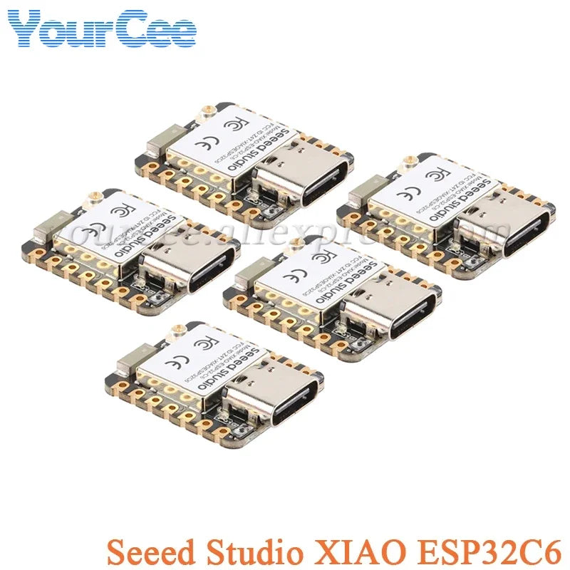 10pcs/1pc ESP32 Seeed Studio XIAO ESP32C6 WiFi 6+Bluetooth-compatible Ble 5 Zigbee Matter Wireless Development Board esp32C3