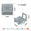 MOES Tuya Mini WiFi/Zigbee intelligens kapcsoló/fényerőszabályzó modul DIY modul fénykapcsoló 1/2 bandás távirányító Work Alexa Google Home