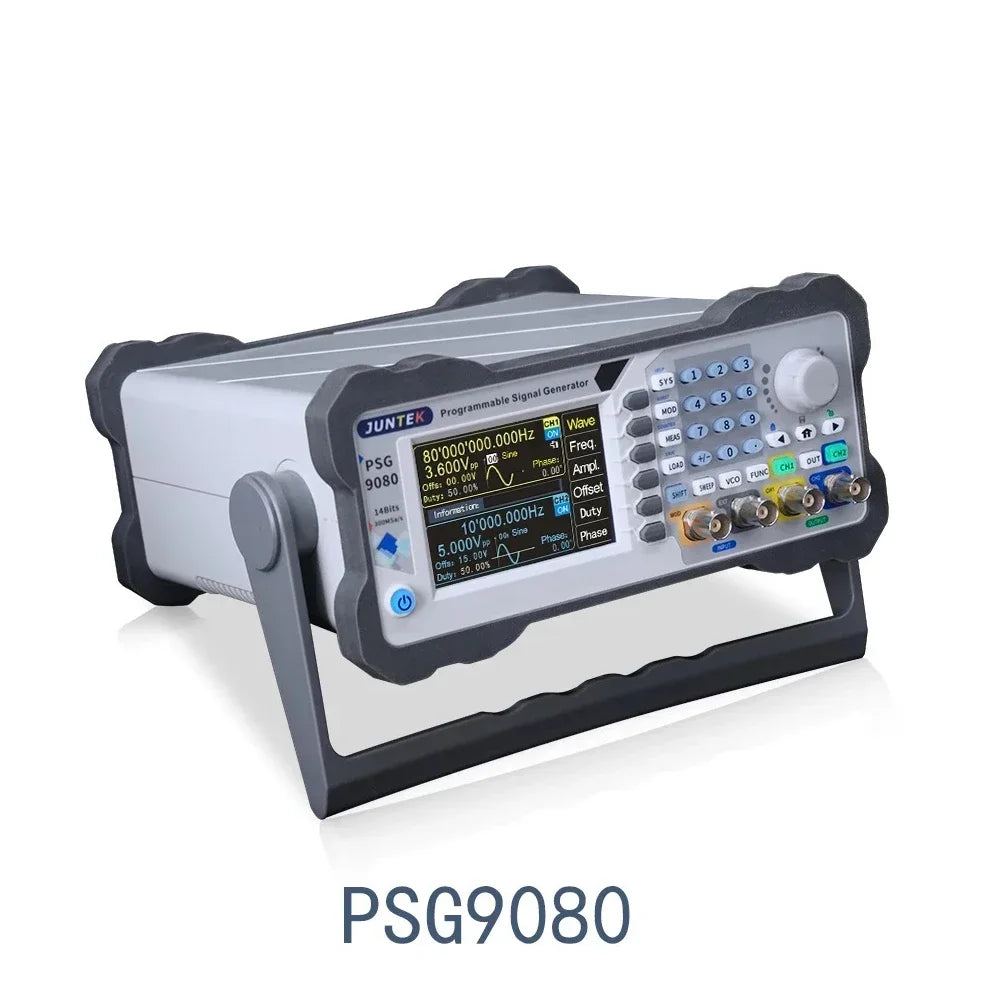 JUNTEK jelgenerátor PSG9080 80M programozható digitális vezérlő DDS kétcsatornás, tetszőleges hullámforma frekvenciamérő funkció