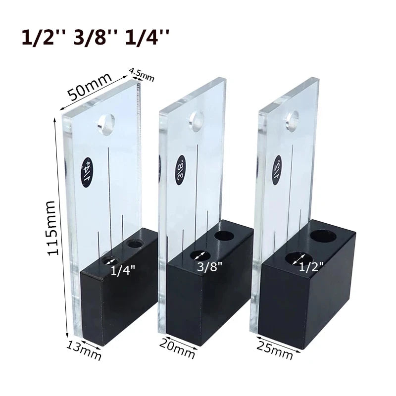 Dowel Drilling Jig Kit Pocket Hole Jig Locator Guide Tool 1/2