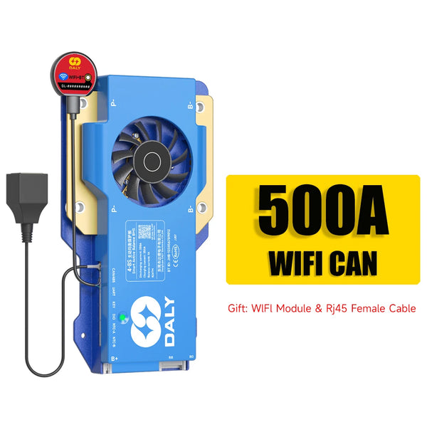 Daly BMS WiFi Active BMS 250 amperios for Lifepo4 4S 8S 24S 100A 150A 200A 500A Active Balance 1A Built-in BT 7S 24V 12V 48V
