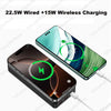 DIY Dual USB Type C Box 18650 Battery Power Case Digital Display for 8x18650 Battery Charging Outer Case QC3.0 PD22.5W Wireless