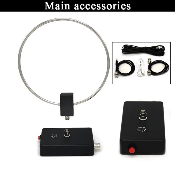 GA800 Active Loop Antenna 10KHz-159MHz HF Short Wave Small Loop Antenna for Radio Receiver Indoor Use Tes product image