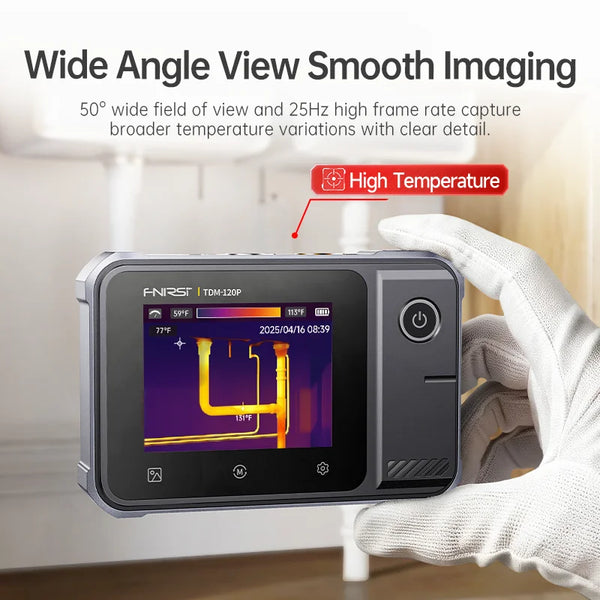 FNIRSI TDM-120/TDM-120P Thermal Imaging Multimeter 2 in 1 IR Camera Tester 120x90 Resolution -20°C~400°C Touchscreen Temperature Alarm