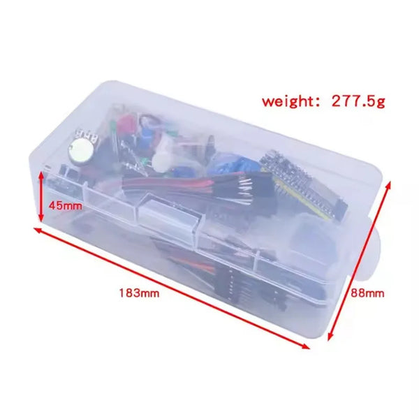 DIY Starter Kit for ESP32 ESP-32S WIFI with Storage Box Learning Basic Starter Kit 0.96 Inch Oled Pir Motion Sensor