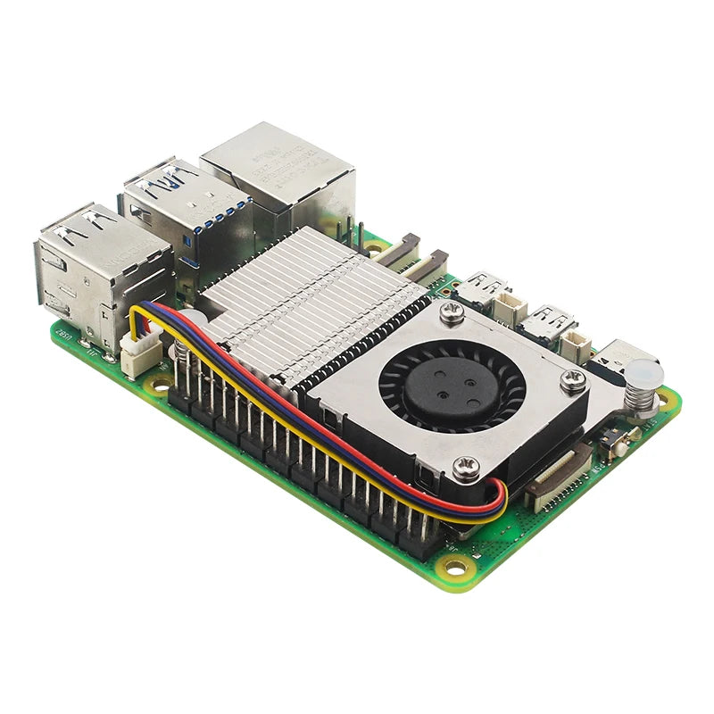 Argon THRML 30mm Active Cooler For Raspberry Pi 5 Active Cooling PWM Fan Passive Cooling Aluninum Fins Radiator for RPi 5