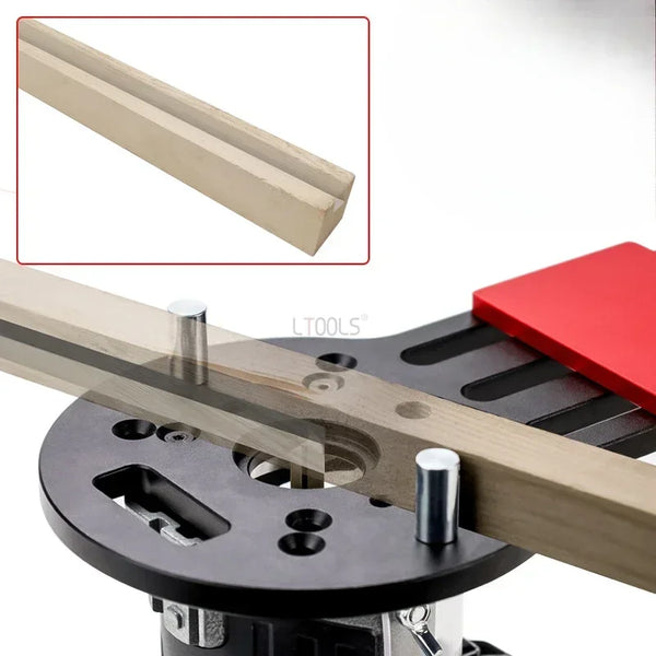 Woodworking Slotting Locator Wood Board Trimming Milling Slot Chamfering Auxiliary Fine-tuning Tool For  65mm Trimming Machine