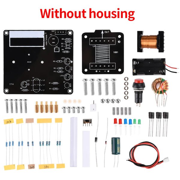 DIY High-Voltage Electromagnetic Cannon Electronic Kit DC3V Enhanced Edition Circuit Board Soldering Practice Kit